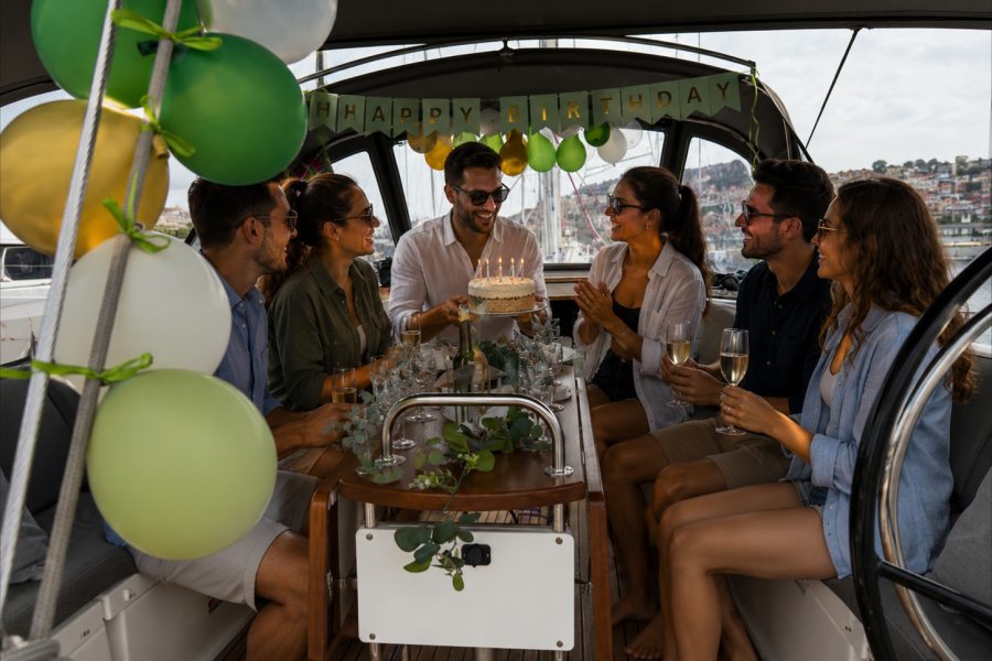 Birthday Celebration on Board