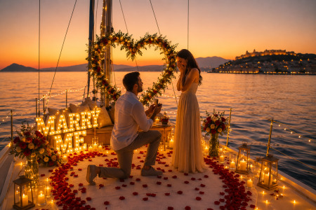 Marriage Proposal at Sea